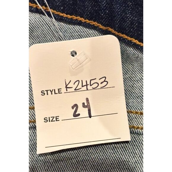 Simkhai Rae High Rise Coated Skinny Ankle Jean in Dark Blue NWT Size 25 - Picture 8 of 10